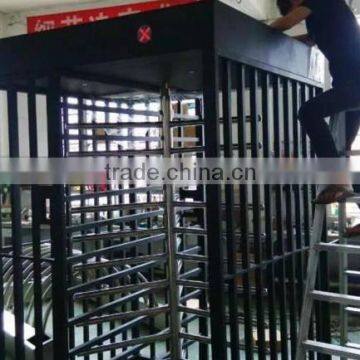 on sale electric dual-access rfid single lane relay full height turnstile /full high turnstile supplier