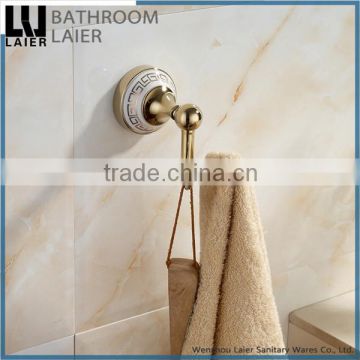 Classic-Style Zinc Alloy Gold Finishing Bathroom Accessories Wall Mounted Robe Hook