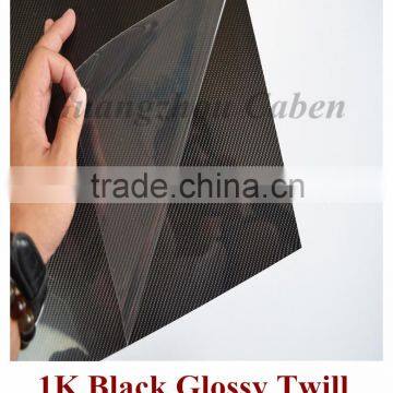 Factory manufacturer 1K black glossy twill carbon fiber sheets