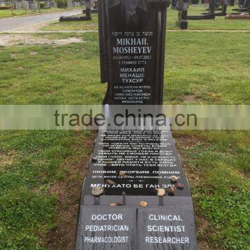 Indian Black Granite Monument/Tombstone/Gravestone