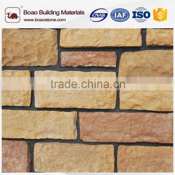 Fireproof rustic color artificial stone price stone cement stone for wall cover stone