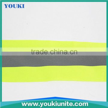 green color 100% cotton reflective tape for clothing