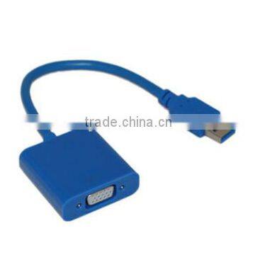 High quality factory price Mini USB TO VGA Adapter converter