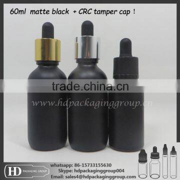 matte black 60 ml glass dropper bottles wholesale frosted black eliquid glass bottles white