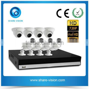 1080P NVR Kit 8CH H.264 NVR & IP Cameras With POE