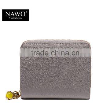 Customized Hasp Open Wallet Women Genuine Leather Coin Hand Purse photo-3