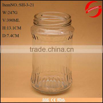 390ML 13OZ Food Packing Glass Jam Pickle Jars With Lids