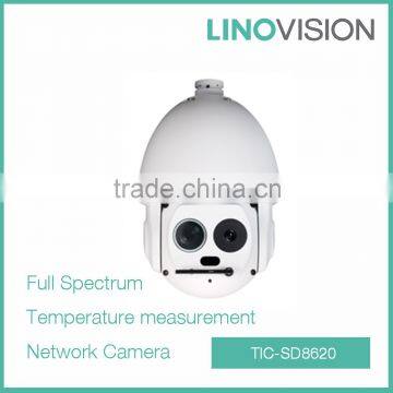 Temperature Measurement Full Spectrum 640x512 IP Thermal Imaging PTZ Camera