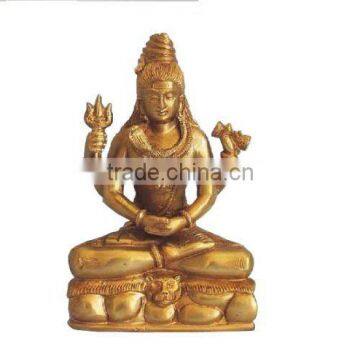 Shiva Hindu God Statue, brass statue