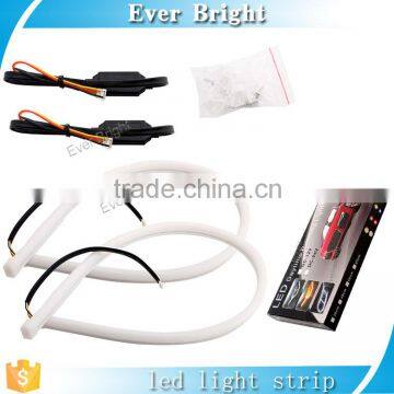 2pcs/set White/amber Daytime Running Light 60cm 335 Led Light Led Bulbs DRL,flexible Led Drl