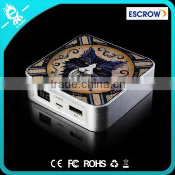 Cat 6000mah 6600mah 7800mah Mini Aluminum Diy Square Portable Power Bank Charger for Smartphone photo-1