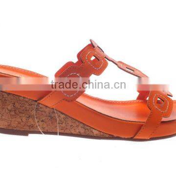 2013 fashion ladies wedge shoes slipper with factory price