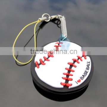 2014 ball shaped soft PVC Keychain