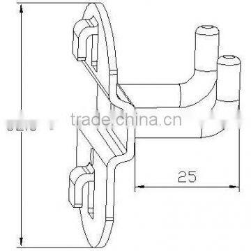 G-706|Electrophoresis Metal Hook|Storage Hook for Work Space|Durable Plated Hook photo-2