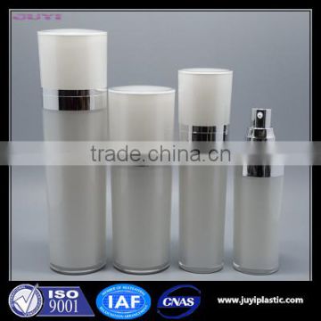 30ml 50ml 80ml 120ml White Color Cone shape Acrylic Lotion Bottle, Gold Plastic Cosmetic Bottle Packaging For Face Cream