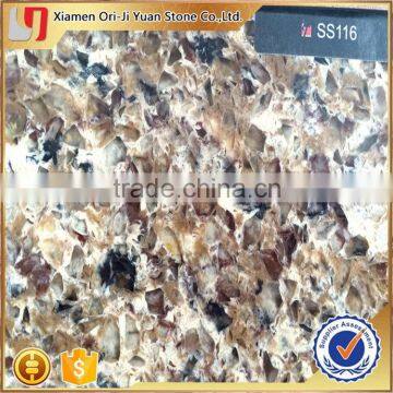 Economic Promotional Galaxy White Artificial Quartz Stone photo-4