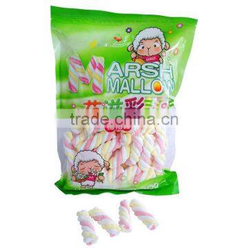 2012 hot sell long twisted marshmallows candy