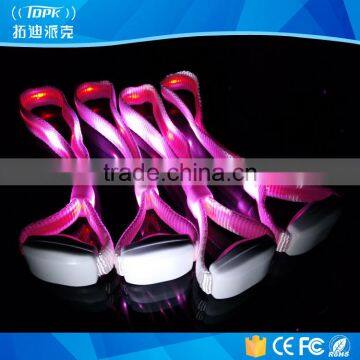 Fashion Nylon Remote controlled led glow in the dark wristbands