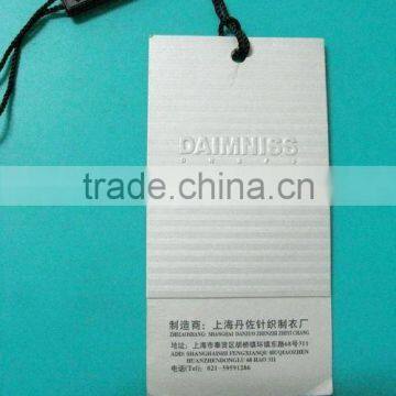 printed paper hang tag