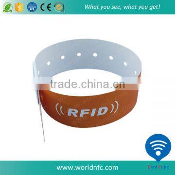 Logo Print One Time Use Paper 13.56Mhz NTAG213 RFID NFC Wristband photo-5