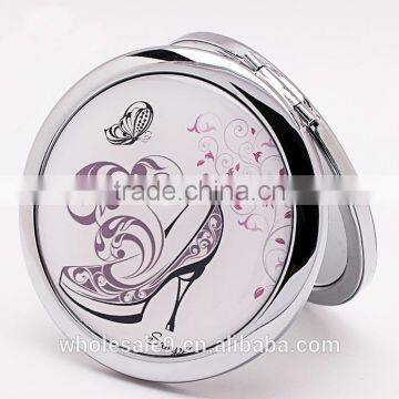 Metal Folding Crystal Cosmetic Mirror photo-2