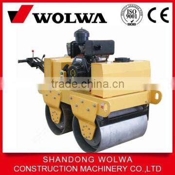 high quality 550kg double drum walking behind vibrating road roller compactor