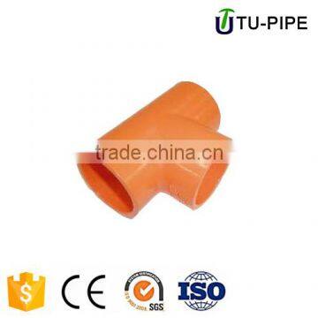 CPVC Fire Sprinkler System Industry Pipe and Fittings Tee ASTM F439 SCH80 for Water