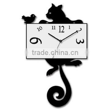 newest cat digital wall clock plastic wall clock cat design clock wall clock for home decor home decoration clock