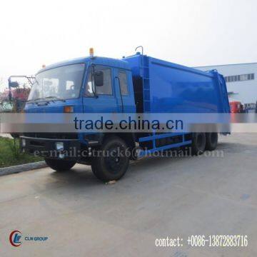 300hp DONGFENG 6*4 Refuse Compactor Truck 16 m3