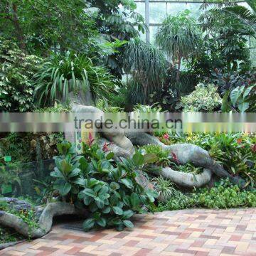 Large Garden Design Glass Covered Commercial Greenhouse For Vacational Village photo-6