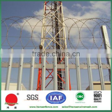 Hot sale anti climb security palisade fence for telecom tower