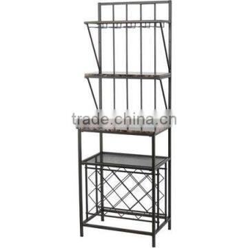 Chair shpaed black iron water bottle rack