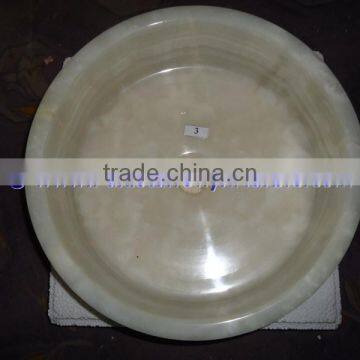 PAKISTAN SUPPLIER PURE WHITE ONYX ROUND BOWL SHAPED SINKS AND BASINS photo-2