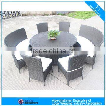 Modern hotel large round rattan dining furniture(CF719)