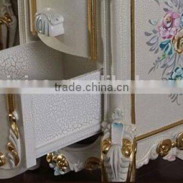 Bisini Wooden Dresser Furniture, European Dressing Table With Mirror photo-4
