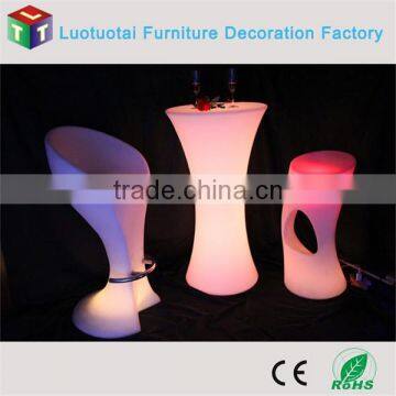 Rechargeable Battery Multicolor Change Glowing Led Square Cocktail Table photo-5