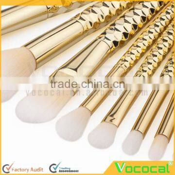 8 PCS Makeup Cosmetic Brush Kit Foundation Eyebrow Powder Blush Outline Nasal Blending Brush Set Gold photo-3