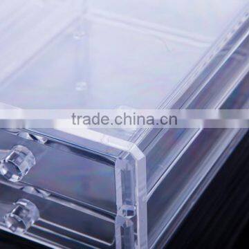 High Quality PS Transparent Large Size Cosmetic Box /Dressing Case With Various Usage photo-6