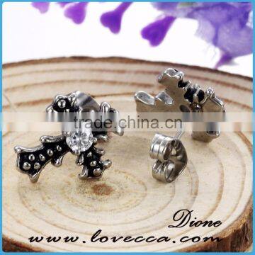 New ! Factory Wholesale Surgical Grade Stainless Steel Cross Earrings for Men photo-4