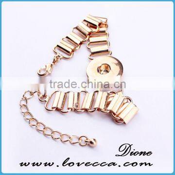 New Arrival Multicolor Hollow Leather Snap Button Bracelet Fit for 18mm Buttons Wholesale photo-6