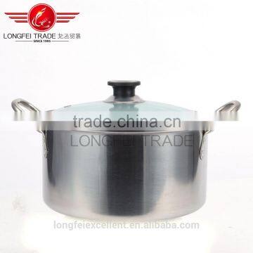 Hot Sale 4pcs Natural Color European-style Stainless Steel Cooking/ Soup Pot Set photo-2