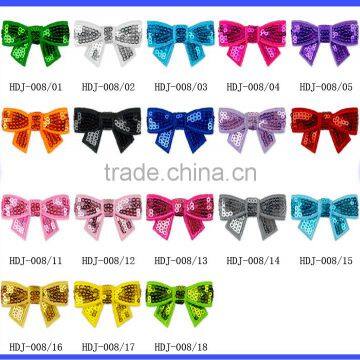 Cheap Hot Pink Christmas Hair Accessories Sequin Hair Bow photo-6