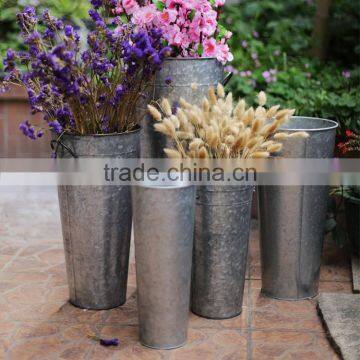 Galvanized flower bucket/Flower tub/flower pots wholesale