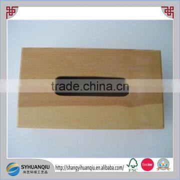 Wooden Embossed Flowers Rectangular Tissue Box Cover Holder photo-3