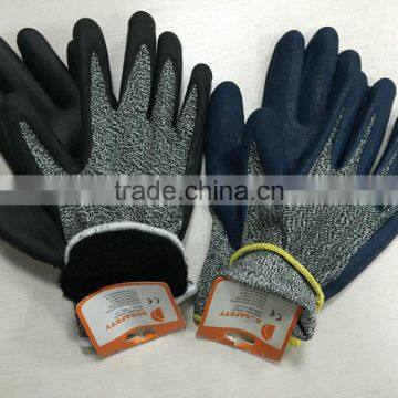 DDSAEFTY Cut Resistance Gloves Anticut With Black Nitrile Foam Coating On Palm Safety Gloves photo-4