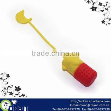 New Design Monkey Shape Silicone Tea Strainer,Silicone Tea Infuser CK-TI0132