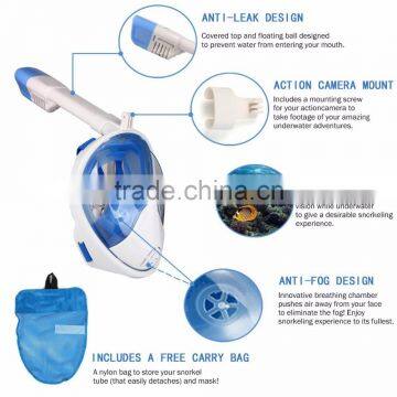 Snorkel Mask Full Face Dry Diving Mask Adult Swimming Suit photo-4