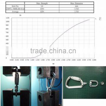 A204KTL-3 Tool Tether Swivel Aluminum 8kN Safety Hook Carabiner photo-5