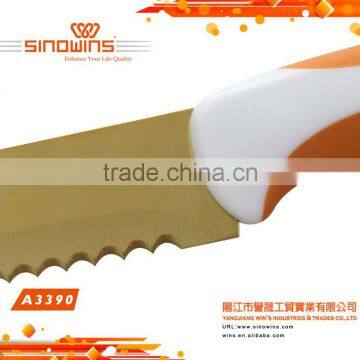 A3390 New Design 5pcs Colorful Titanium Blade 5pcs Stainless Steel Knife Set photo-3