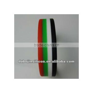 4 layer colors rainbow silicone bands